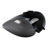 HR3 Gauntlet Gray Metallic / Vivid Black Fuel Gas Tank For 2008-2023 Harley Touring Models